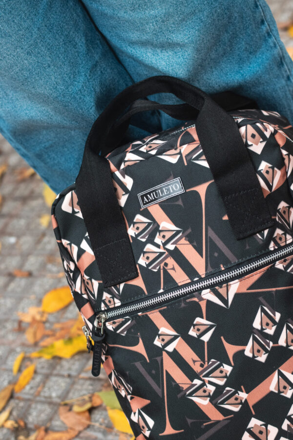 Mochila L RETRO BLACK