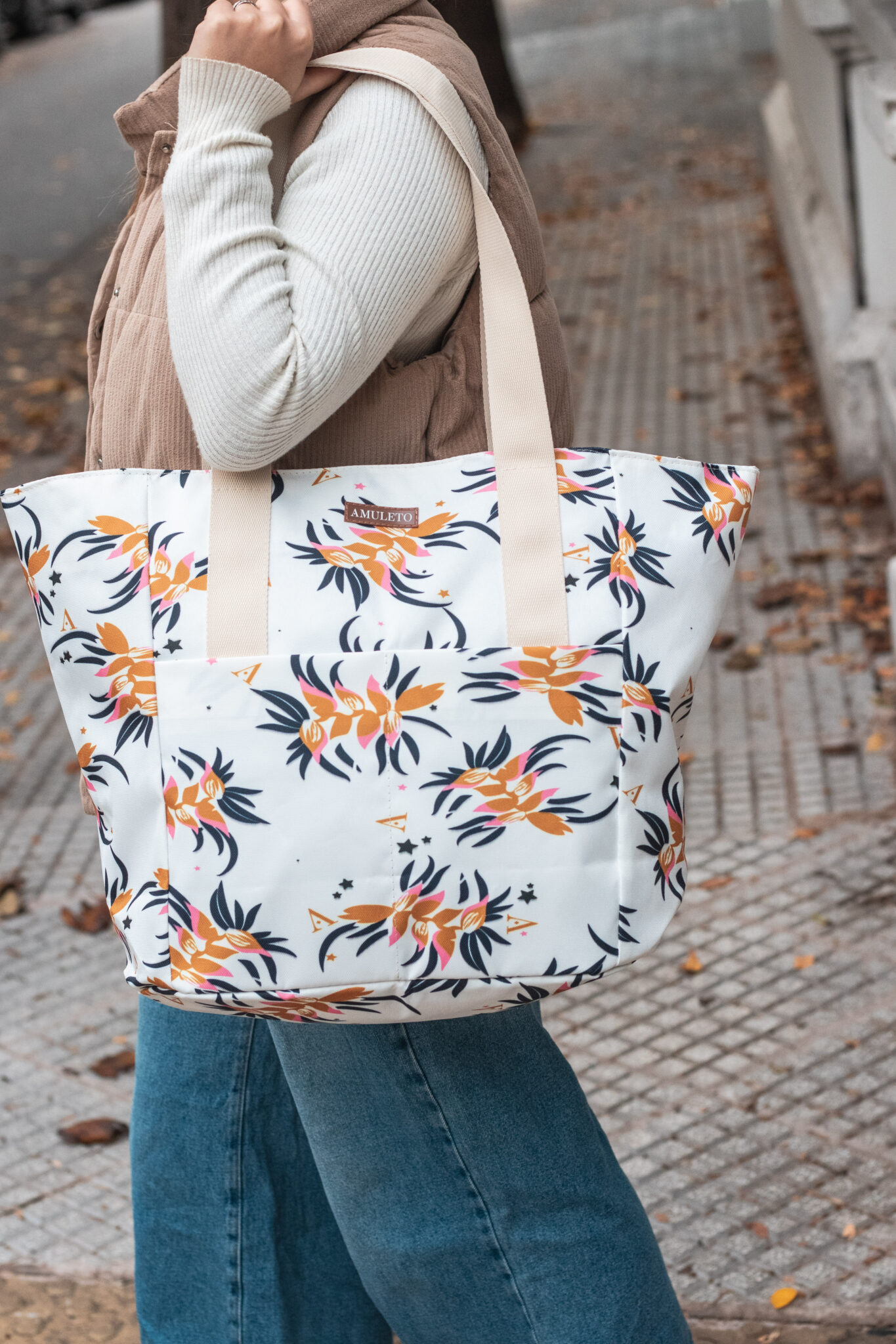 Tote bag L VIBRE NUDE