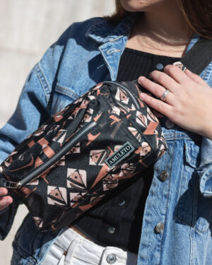 Riñonera Square RETRO BLACK