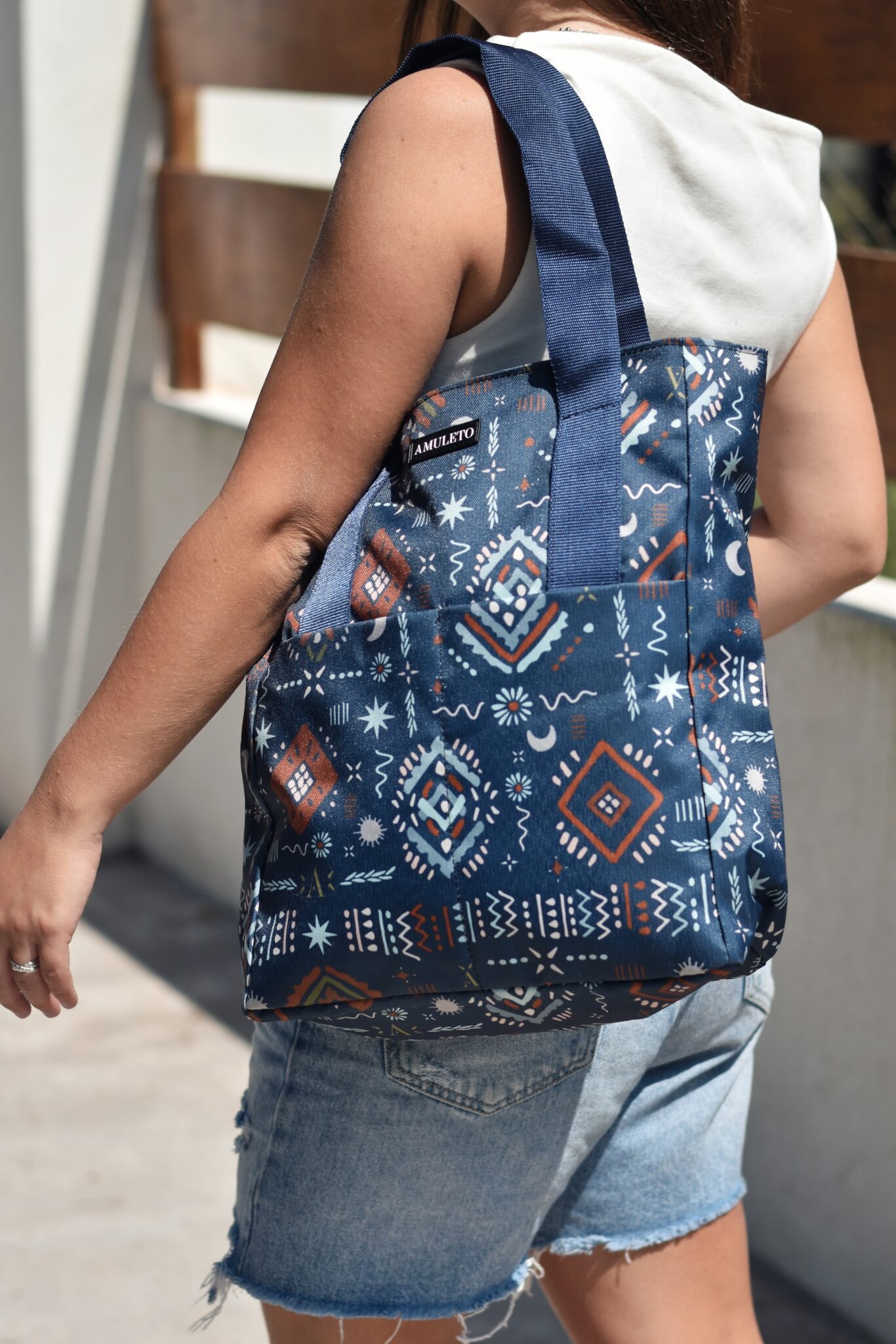 Tote bag M TIERRA BLUE