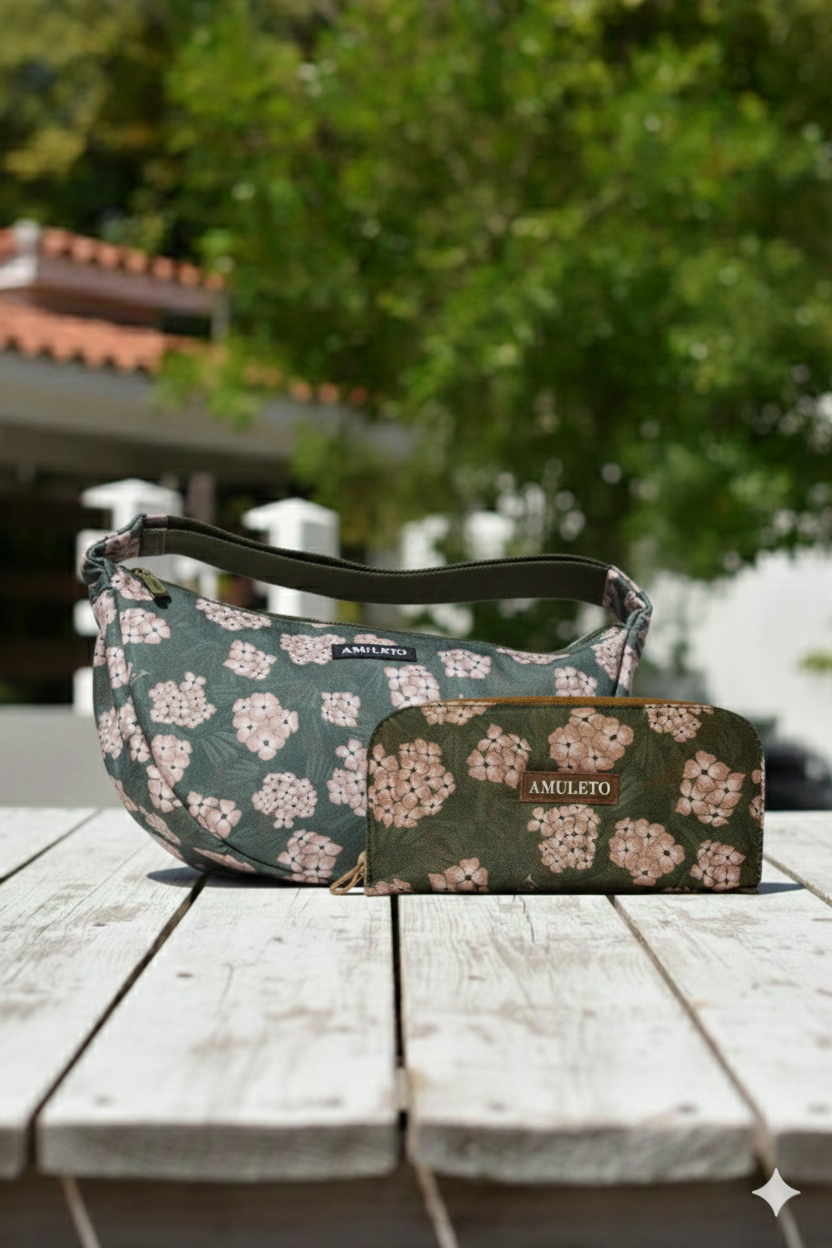 COMBO HORTENSIAS – Shoulder Bag + Billetera Large