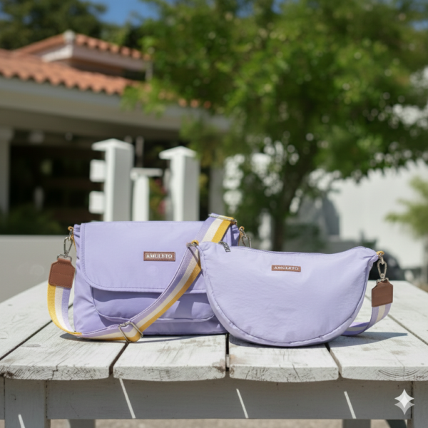 COMBO LILA – Shoulder Bag + Bandolera Street