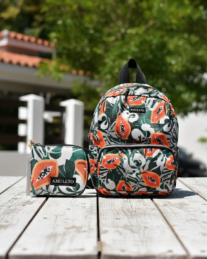 COMBO PAPAYA – Mochila M + Billetera Pocket