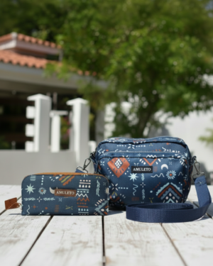 COMBO TIERRA BLUE - Bandolera M + Billetera Large